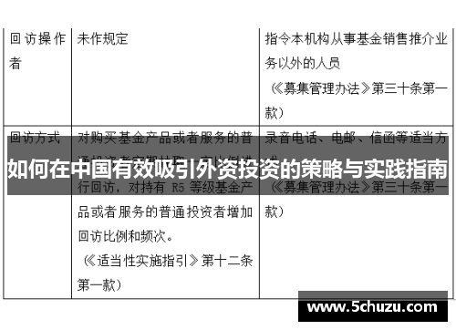 如何在中国有效吸引外资投资的策略与实践指南